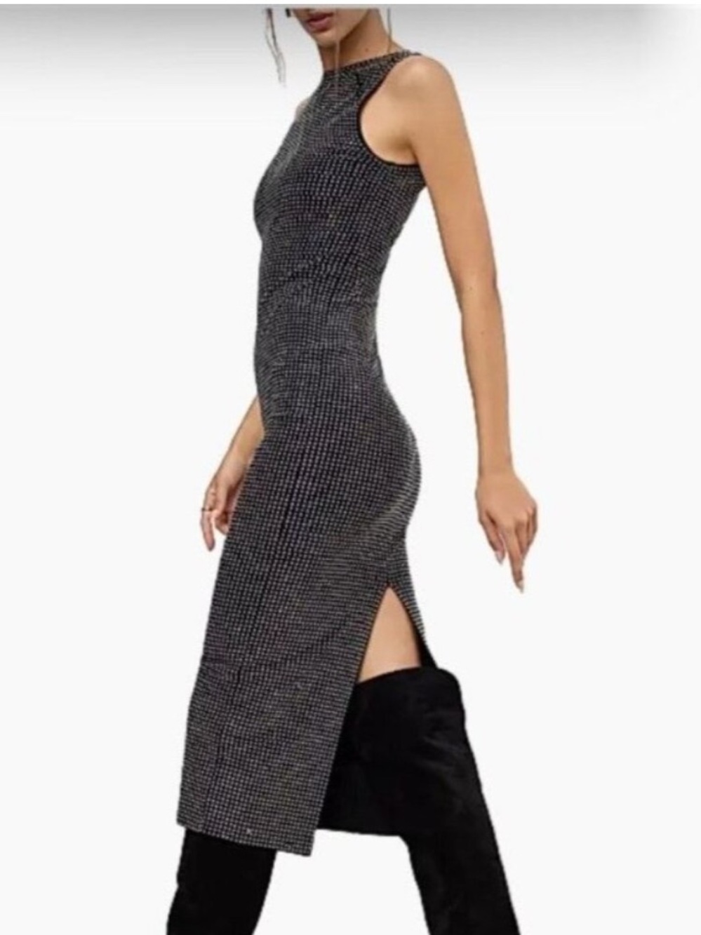 Good American Crystal Bodycon Dress